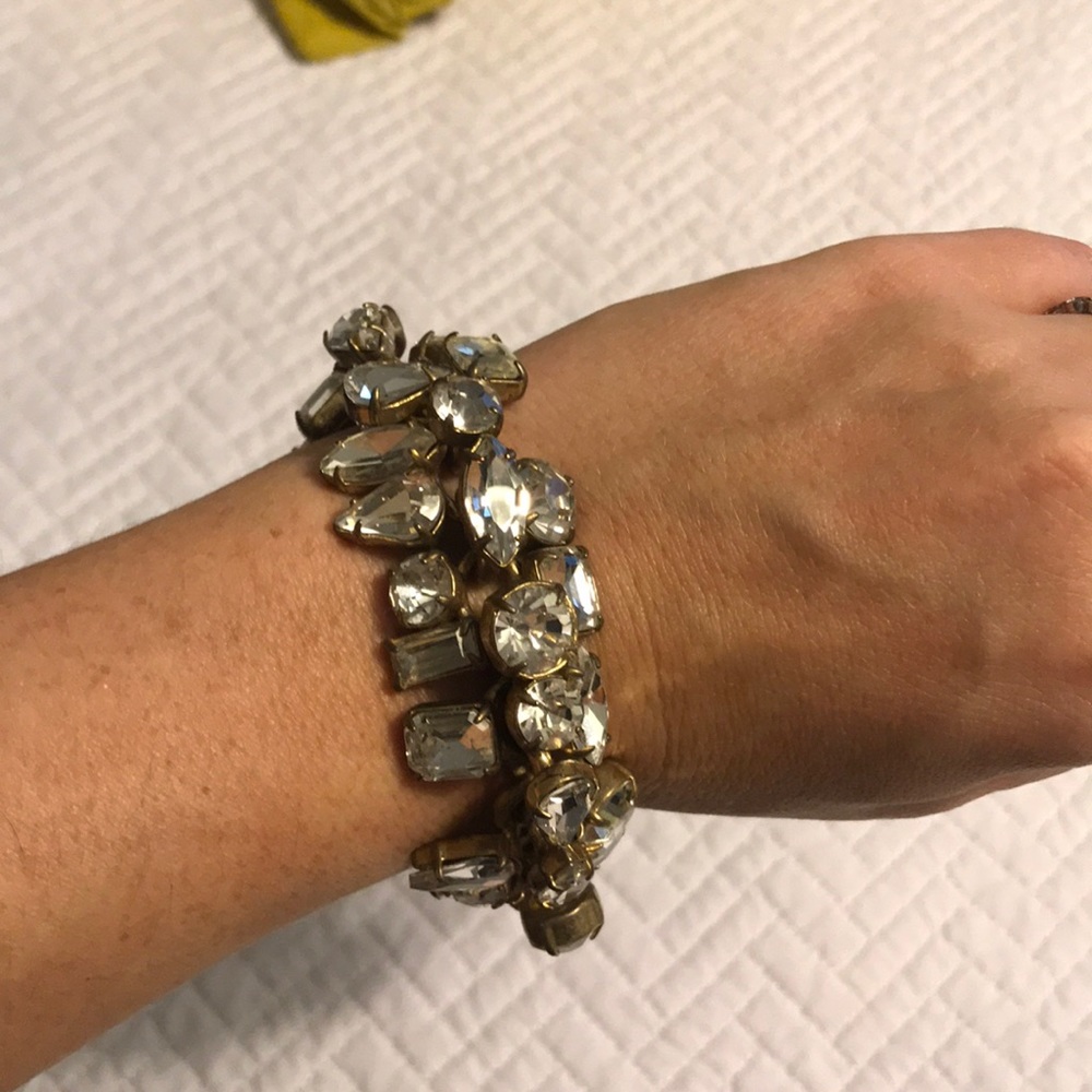 J. Crew chunky jeweled bracelet